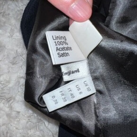 Roland Mouret Navy Wool Fitted Blazer Jacket - Picture 5 of 5